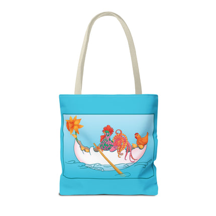 A Rooster's Seafaring Adventure Tote Bag (AOP)