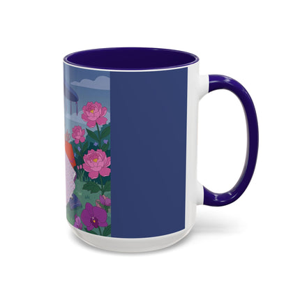 The Lady Of The Garden Tea Party Colorful Mugs – Art Deco Floral Elegance