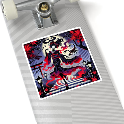 Halloween Sorceress Kiss-Cut Stickers (4 Sizes)