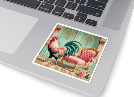 The Salon Rooster Kiss-Cut Stickers (4 Sizes)