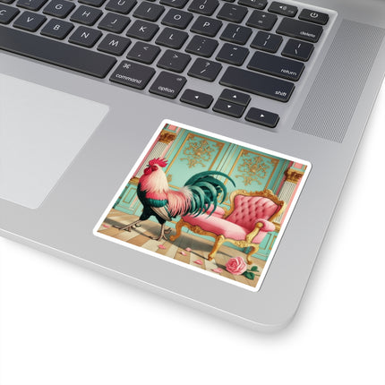 The Salon Rooster Kiss-Cut Stickers (4 Sizes)