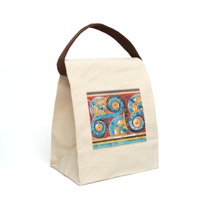 Reproduction of S-Spiral Frieze by Emile Gilliéron Canvas Lunch Bag With Strap