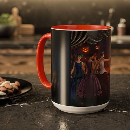 🏹🎃 Cupid's Arrow At Pumpkin Moon Manor Colorful Mug – Romantic Halloween Charm