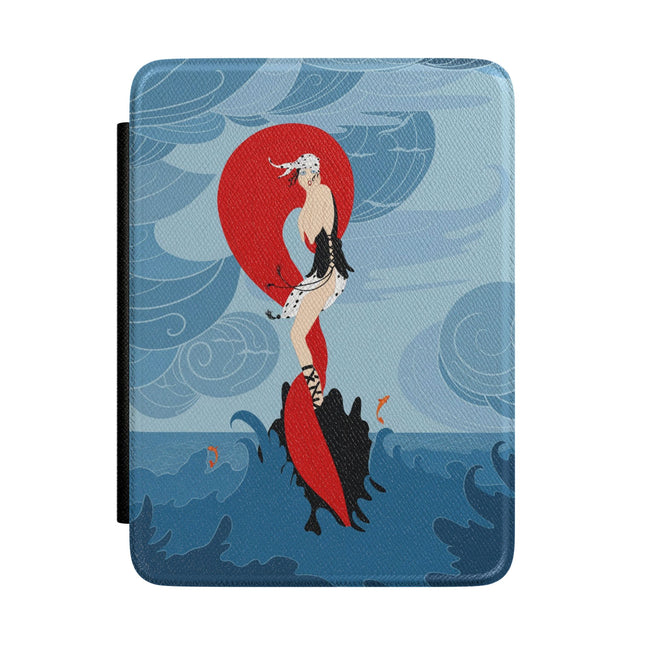 Siren of the Waves Kindle Case – Dramatic Sea Power & Bold Elegance