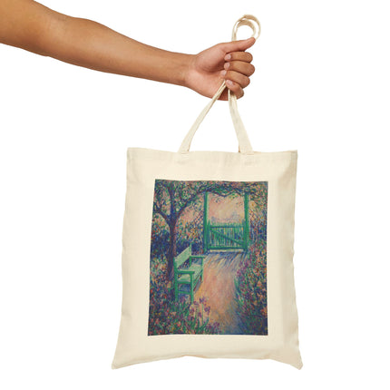 The Artist’s Garden (The Green Chair) by Theodore Earl Butler Cotton Canvas Tote Bag