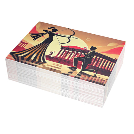 Art Deco Valentine's Romance Postcard Bundles (envelopes included)
