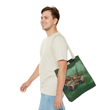 Crab on its Back by Vincent Van Gogh Tote Bag (AOP)