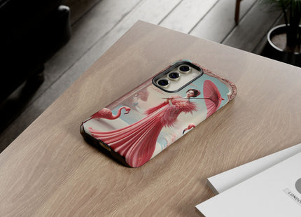 Petals, Porcelain, and Flamingos Phone Cases