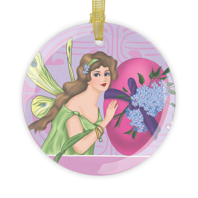 The Fairy’s Blossom Glass Ornament