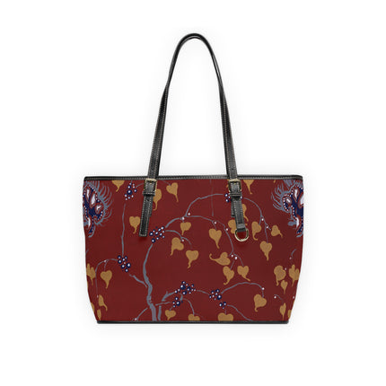 Art Nouveau Flower Pattern by Émile-Alain Séguy PU Leather Shoulder Bag