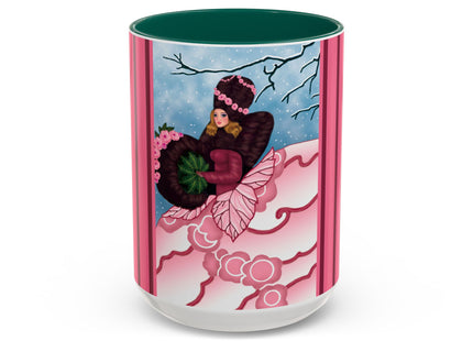 Winter Rose Empress Colorful Mugs (11oz, 15oz)