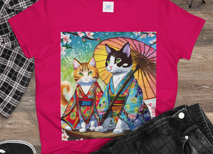 Kimono Kitties Cotton Tee