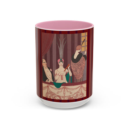 La Loge by George Barbier Colorful Mugs (11oz, 15oz)