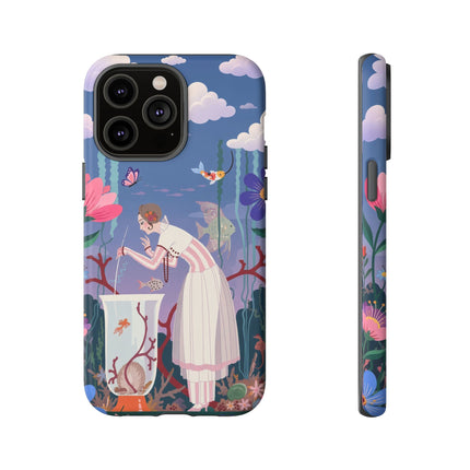 🐠🌸 The Enchanted Aquarium Garden Phone Case – Art Deco Underwater Fantasy