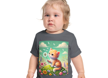 Kitten’s Whispers of Spring Baby Short Sleeve T-Shirt
