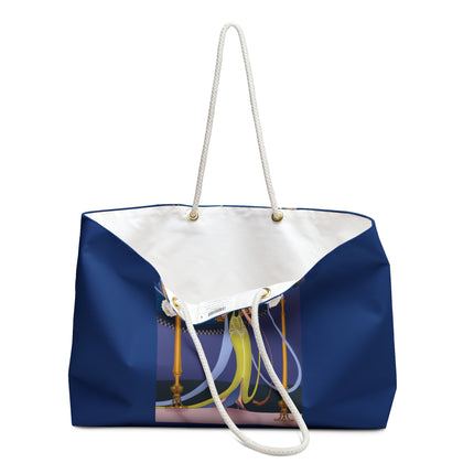 Smoke and Secrets: A Glamorous Encounter in Prohibition Era Weekender Bag