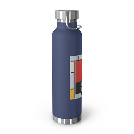 Composition with Red, Yellow, Blue, and Black by Piet Mondrian Copper Vacuum Insulated Bottle, 22oz