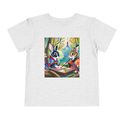 Fairy Animals Writing Wishes Toddler Short Sleeve Tee