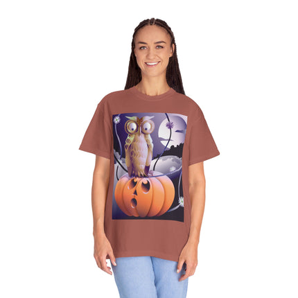 The Startled Pumpkin Unisex Garment-Dyed T-shirt
