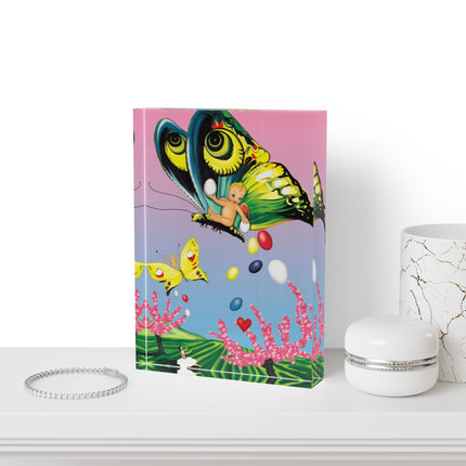 Flight of Easter Delight Acrylic Art Block
