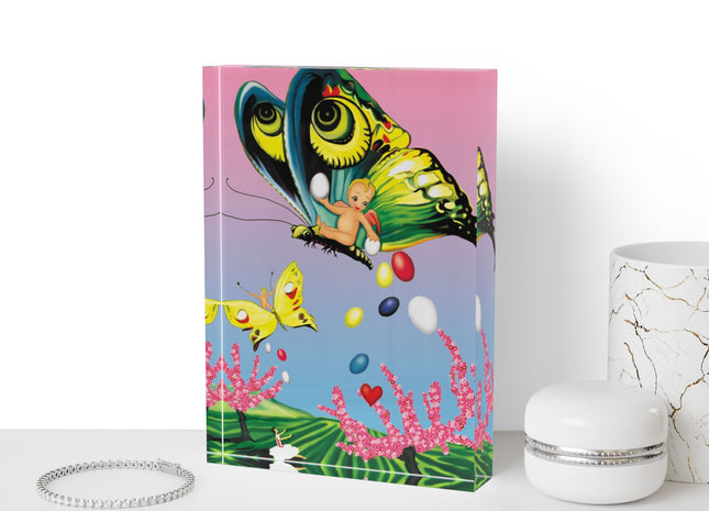Flight of Easter Delight Acrylic Art Block