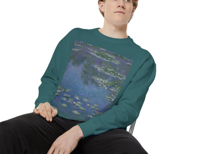Water Lilies by Claude Monet Unisex Garment-Dyed Sweatshirt