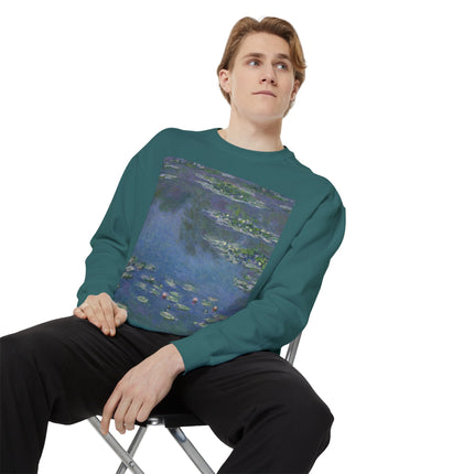 Water Lilies by Claude Monet Unisex Garment-Dyed Sweatshirt