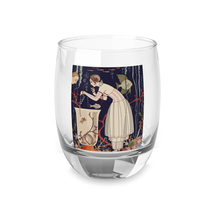 L'Etourdissant Petit Poisson (The Dazzling Little Fish) by George Barbier Whiskey Glass