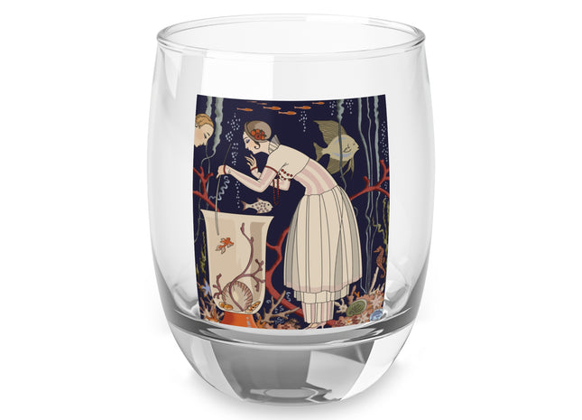 L'Etourdissant Petit Poisson (The Dazzling Little Fish) by George Barbier Whiskey Glass