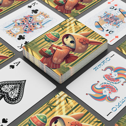 Geisha Kitten’s Easter Playing Cards