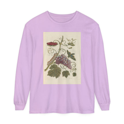 Botanical Pl.49 by Maria Sibylla Garment-dyed Long Sleeve T-Shirt