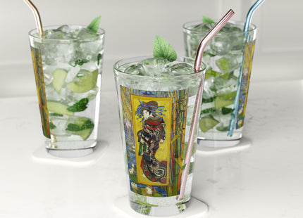Courtesan (after Eisen) by Vincent Van Gogh Glass, 16oz