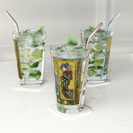 Courtesan (after Eisen) by Vincent Van Gogh Glass, 16oz