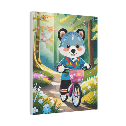 Furry Cyclist Matte Canvas, Stretched, 0.75"