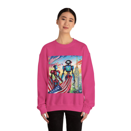 High Fashion Cyberpunk CIA Robots Unisex Heavy Blend™ Crewneck Sweatshirt