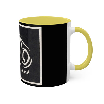 December (Cat Lying) by Anna Julia de Graag Colorful Mugs, 11oz
