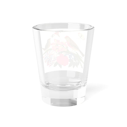 Pink-Breasted Bird & Wren Shot Glass – Spring Harmony & Delicate Beauty