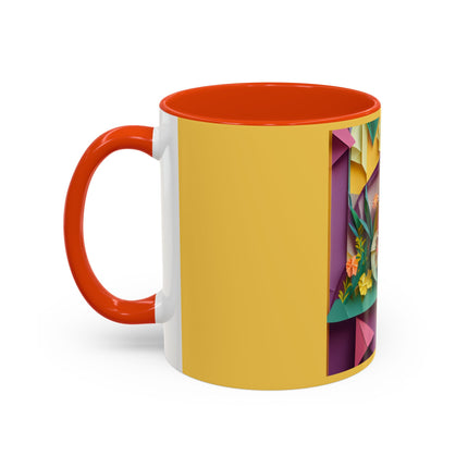 Origami Bicycle Colorful Mugs (11oz, 15oz)