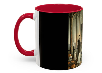 Ghostly Welcome – A Halloween Night Colorful Mugs (11oz, 15oz)