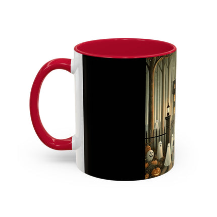 Ghostly Welcome – A Halloween Night Colorful Mugs (11oz, 15oz)