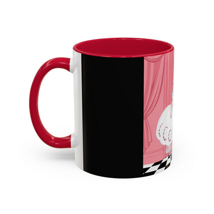 The Ladies Behind The Velvet Curtain Colorful Mugs – Art Deco Theatrical Elegance