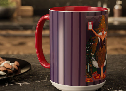 Countdown to Christmas Elegance Colorful Mugs (11oz, 15oz)