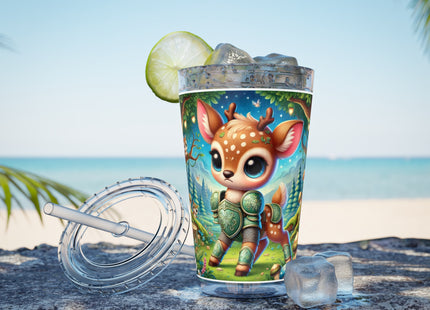Fawn Defender Sunsplash Tumbler with Straw, 16oz