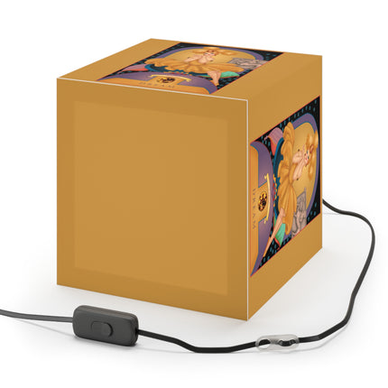 November & Topaz Zodiac Light Cube Lamp