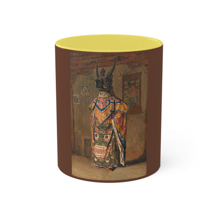 A Buddhist Lama at a Feast at Pemionchi Monastery by Vasily Vereshchagin Colorful Mugs, 11oz