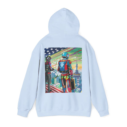 NSA Cyber Punk Computer Hacking Team – Heavy Blend™ Hooded Sweatshirt