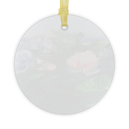 Water Lilies by Karl Hagemeister Glass Ornament