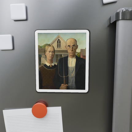 American Gothic by Grant Wood Die-Cut Magnets (5 Sizes)