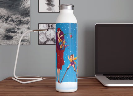 Snowfall & Couture Slim Water Bottle