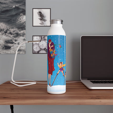 Snowfall & Couture Slim Water Bottle
